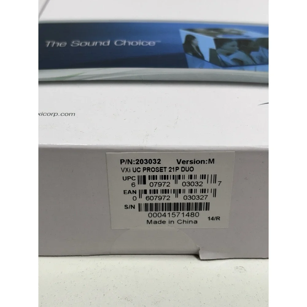 VXi Headset‎ UC ProSet 21G Over the Head Binaural with N/C Microphone